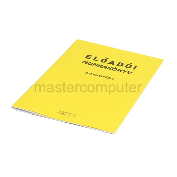 Előadói munkakönyv 20lapos füzet C.5230-58